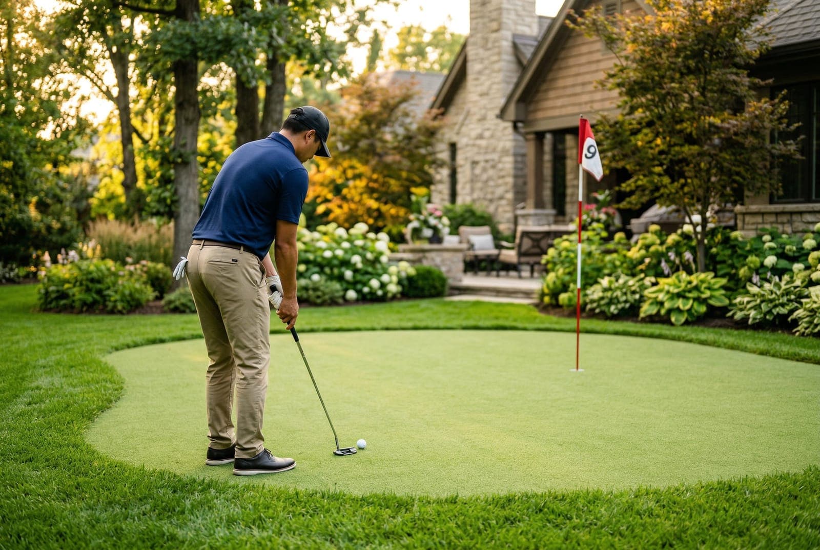 Professional lawn care: Backyard Putting Green Cost: Complete Breakdown - healthy residential grass