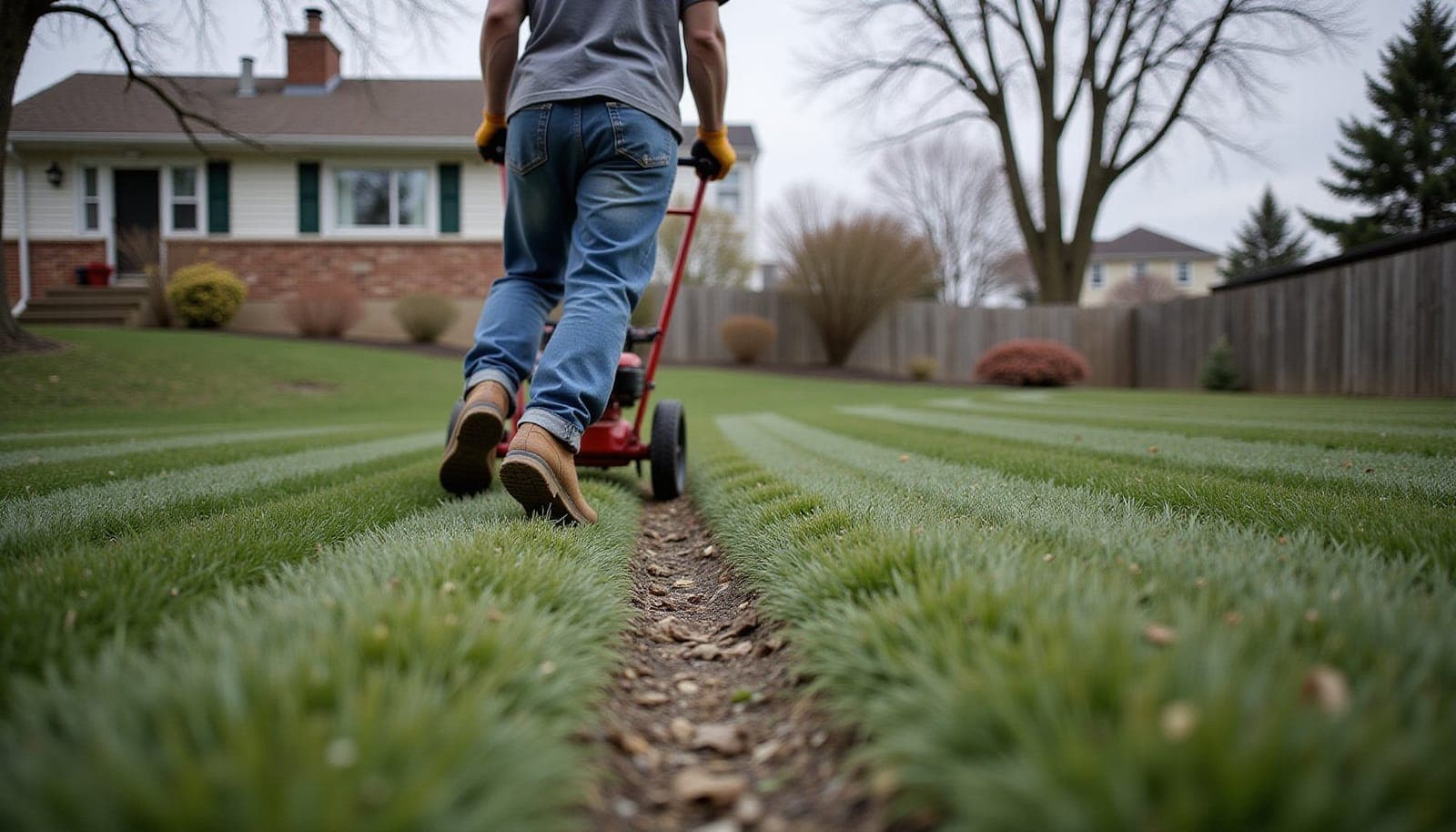 Professional photograph of What is the best time to aerate - residential lawn care