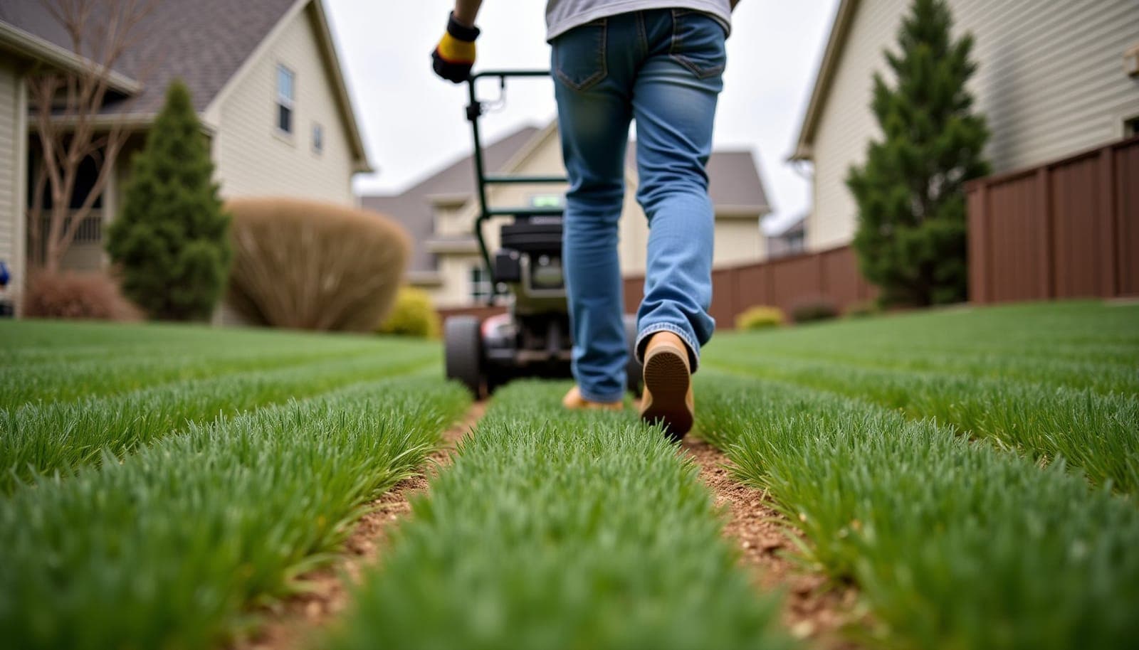 Professional photograph of How often should I aerate my lawn - residential lawn care