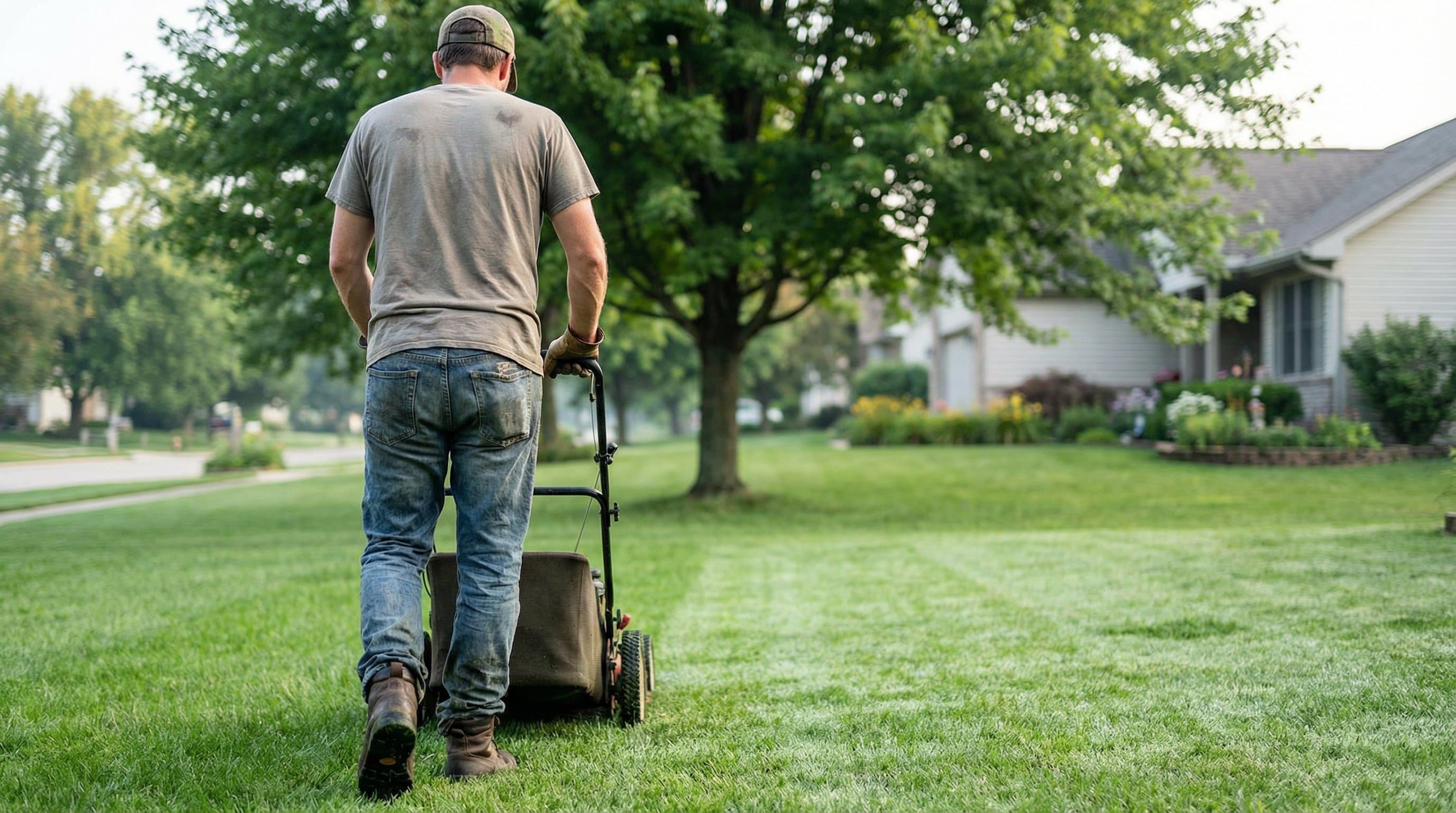 how to fix a bumpy lawn - hero image
