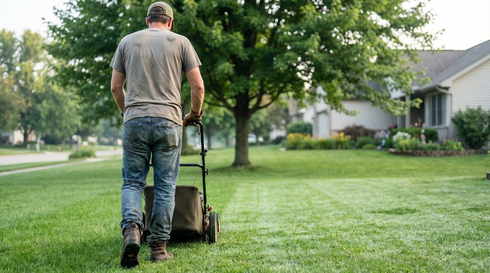 how to fix a bumpy lawn - hero image