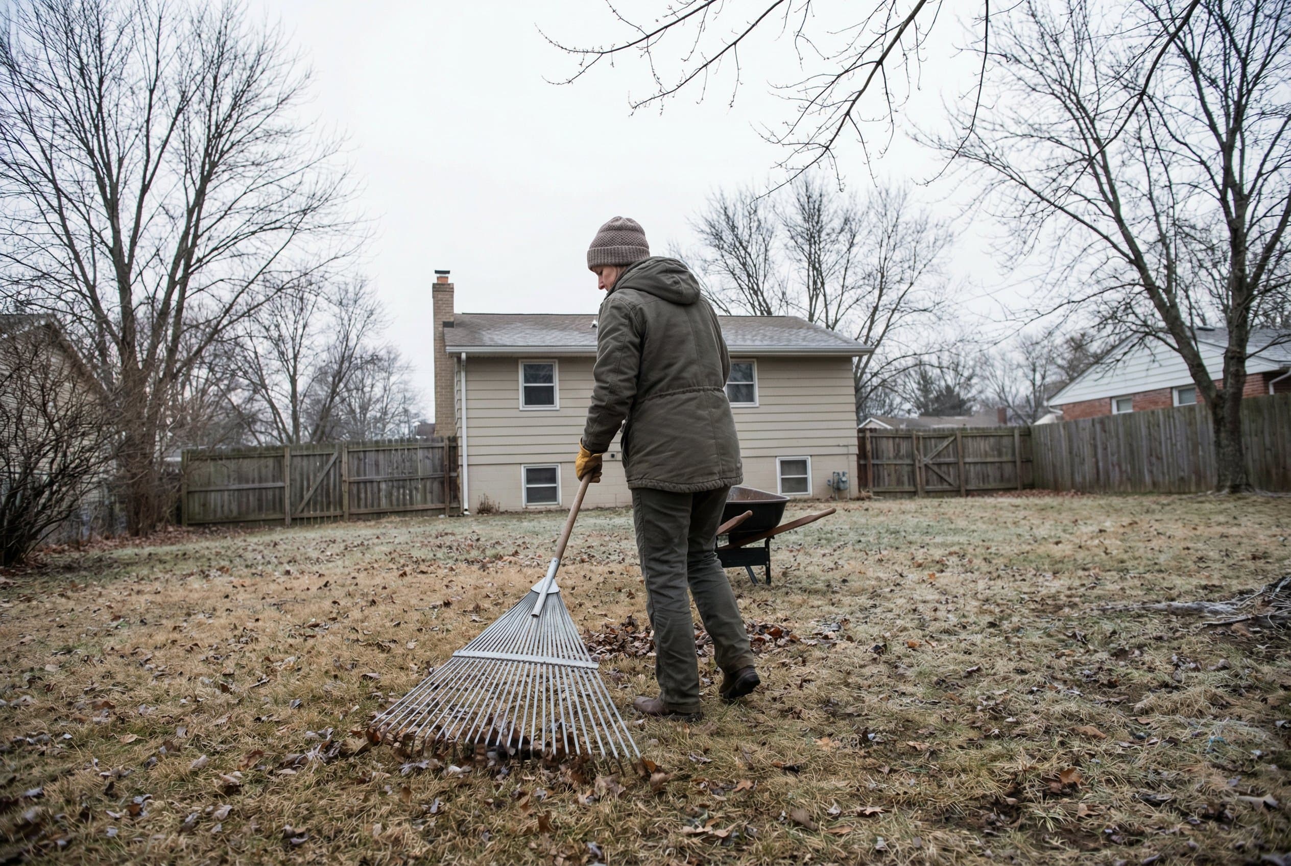 Professional photograph of how to fix lawn drainage problems - residential lawn care