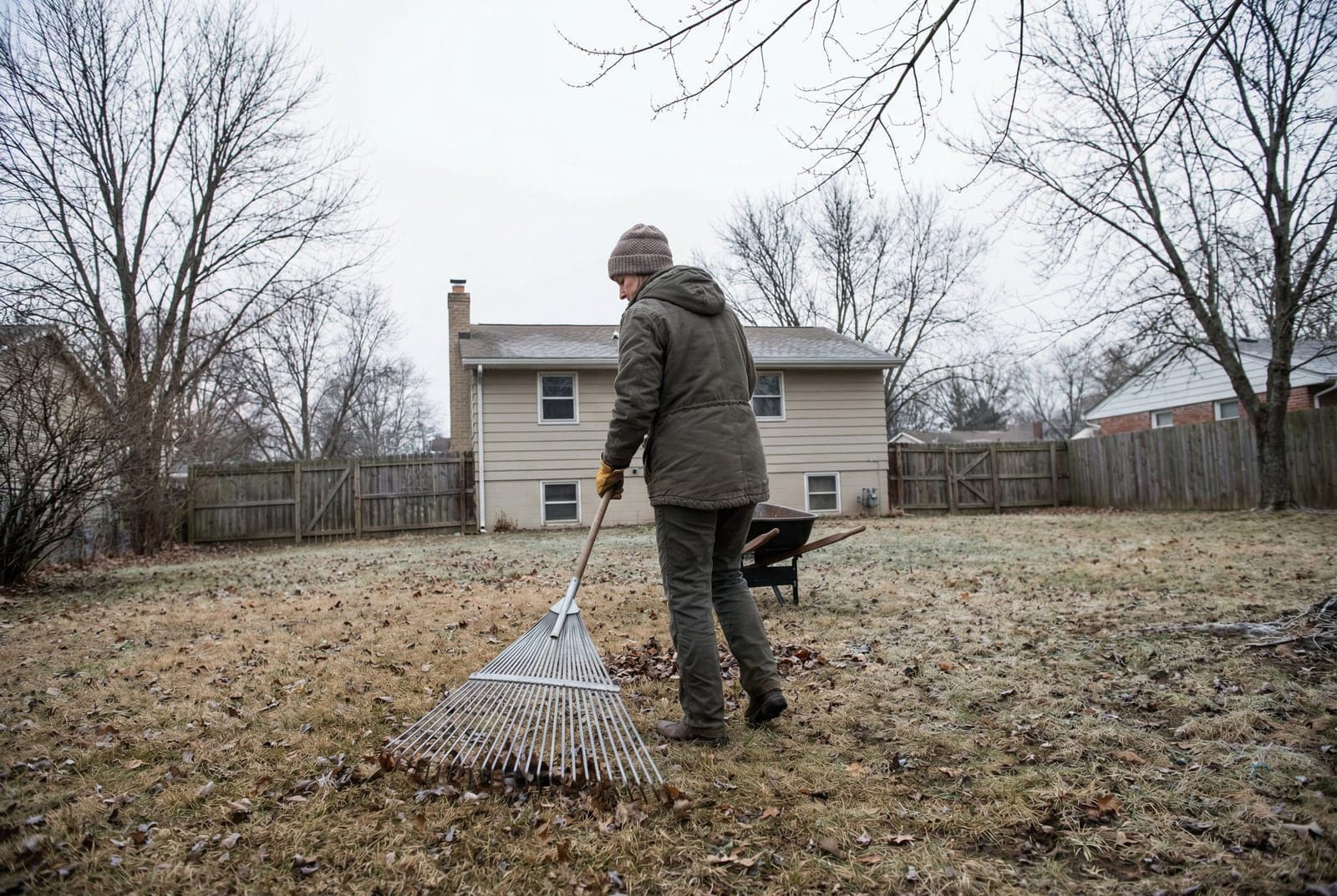 Professional photograph of how to fix lawn drainage problems - residential lawn care