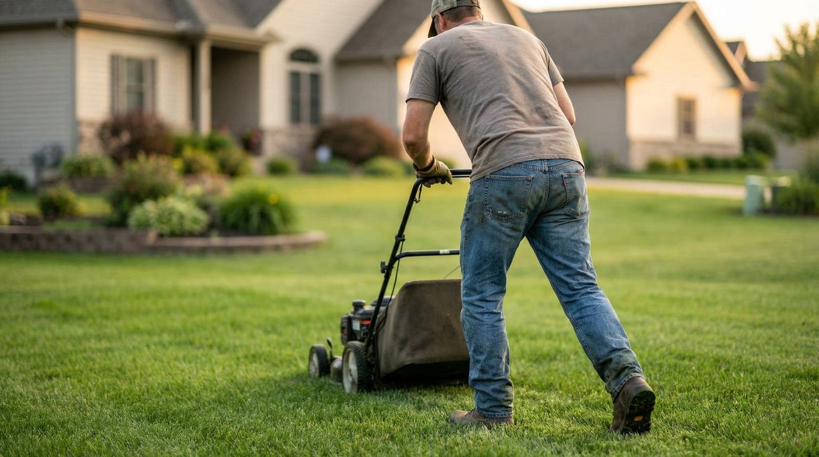 how to get a dark green lawn - hero image