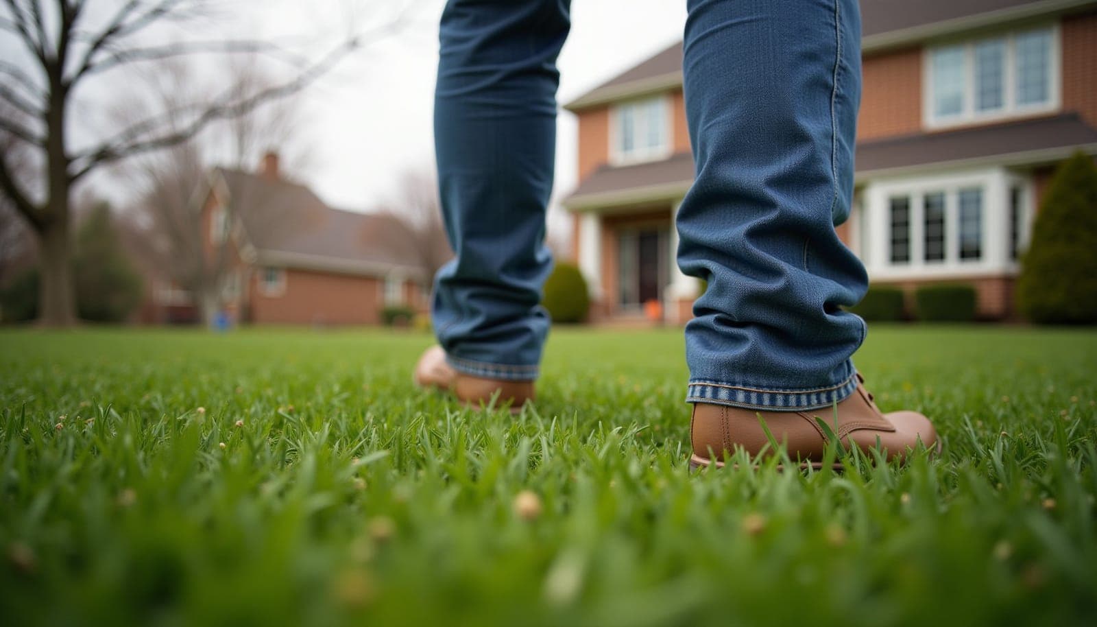 Professional photograph of how to winterize lawn sprinkler system - residential lawn care