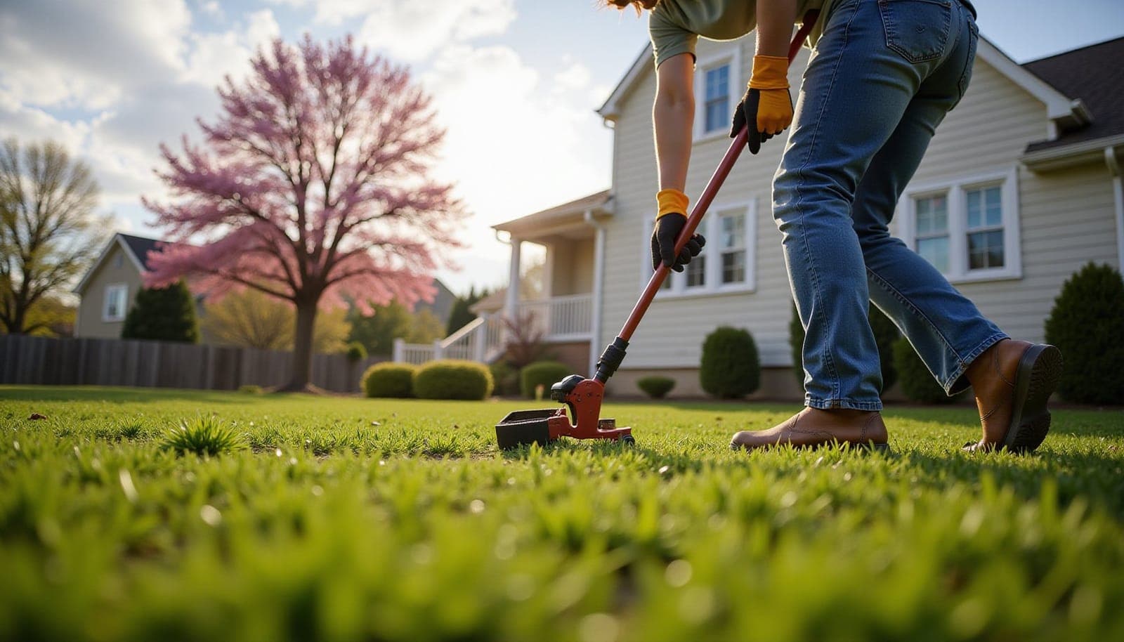 lawn scalping warm season grass - hero image