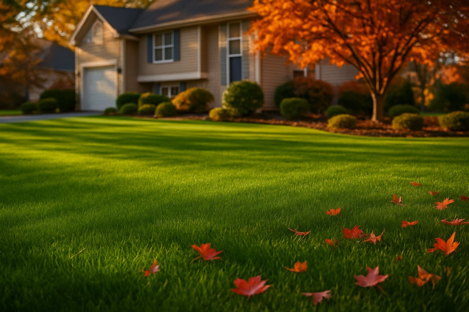 Professional photograph of What causes bumpy in grass - residential lawn care