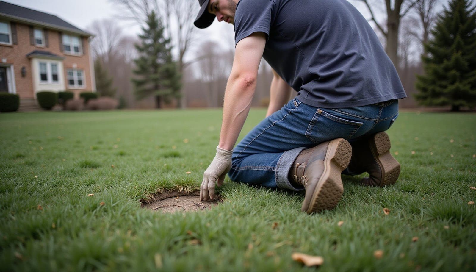 Professional photograph of What causes patchy in grass - residential lawn care