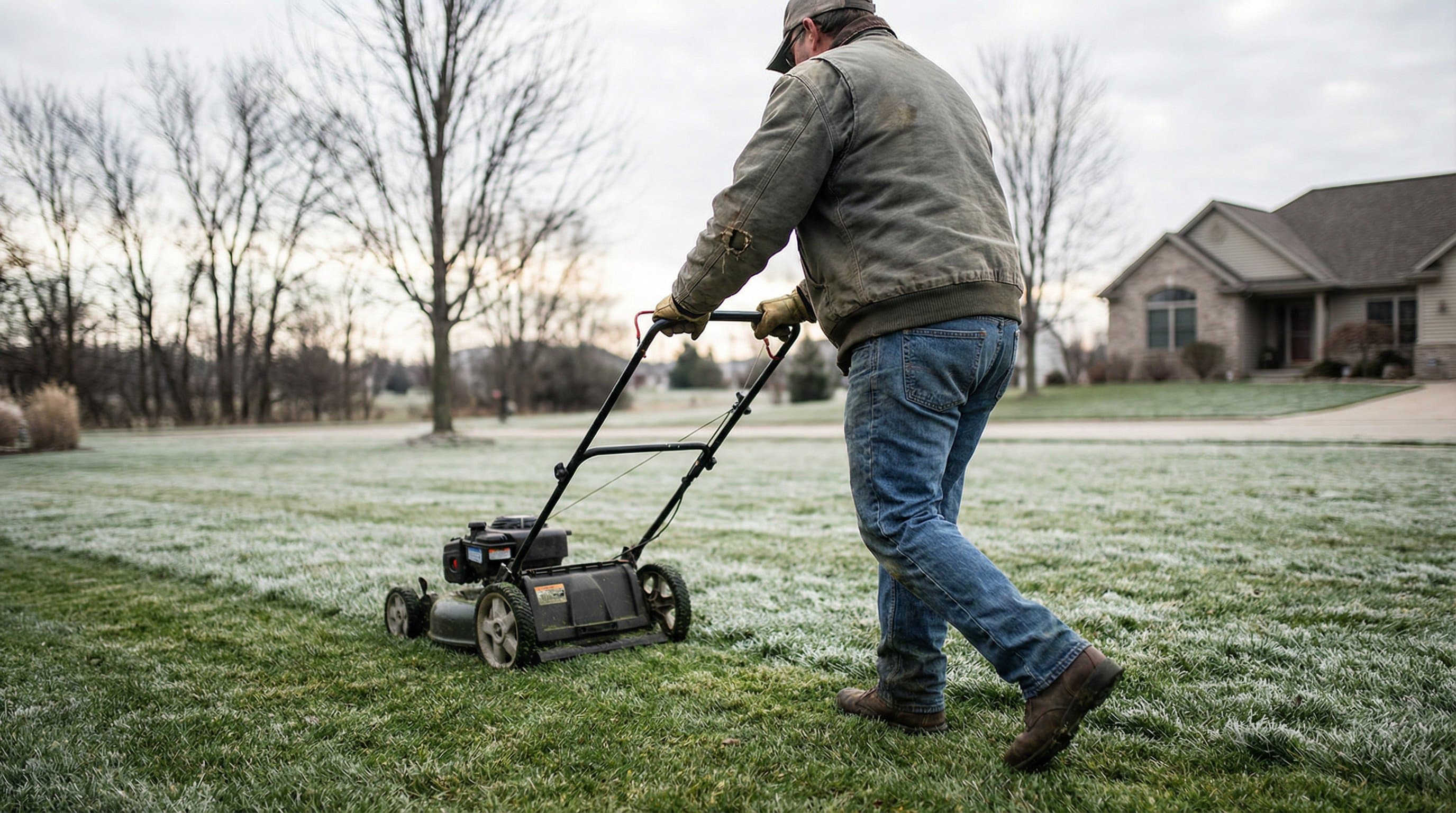 Professional photograph of when to apply grub killer - residential lawn care