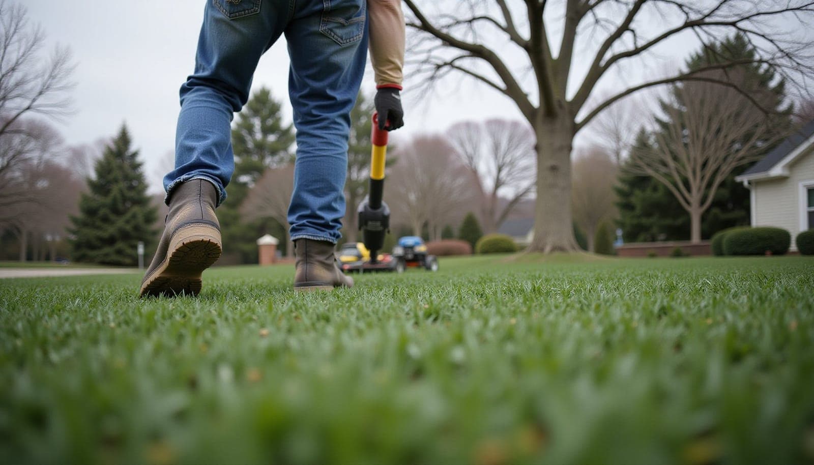 Professional photograph of Why is my lawn bumpy - residential lawn care