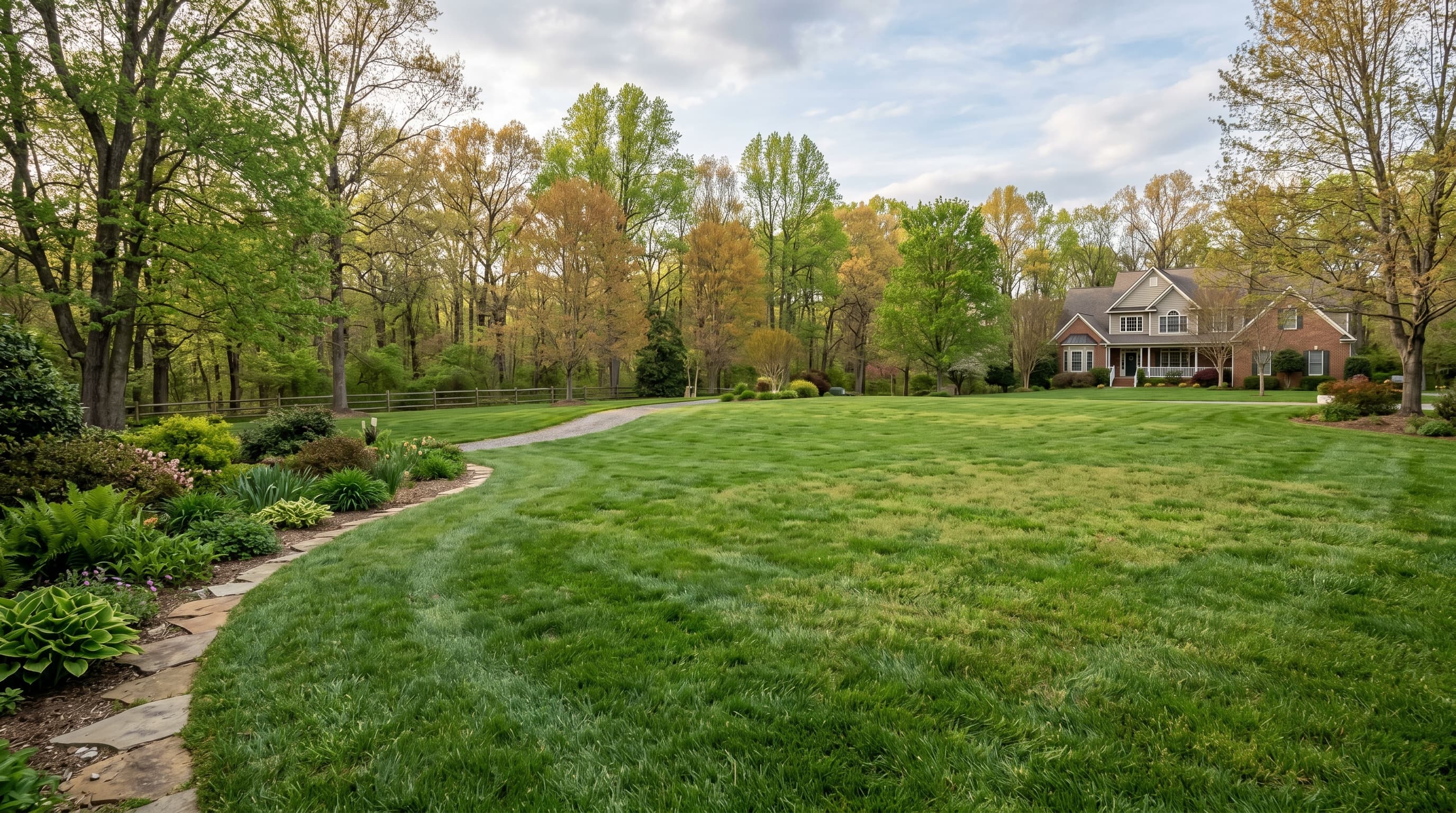 Virginia lawn care — transition-season region