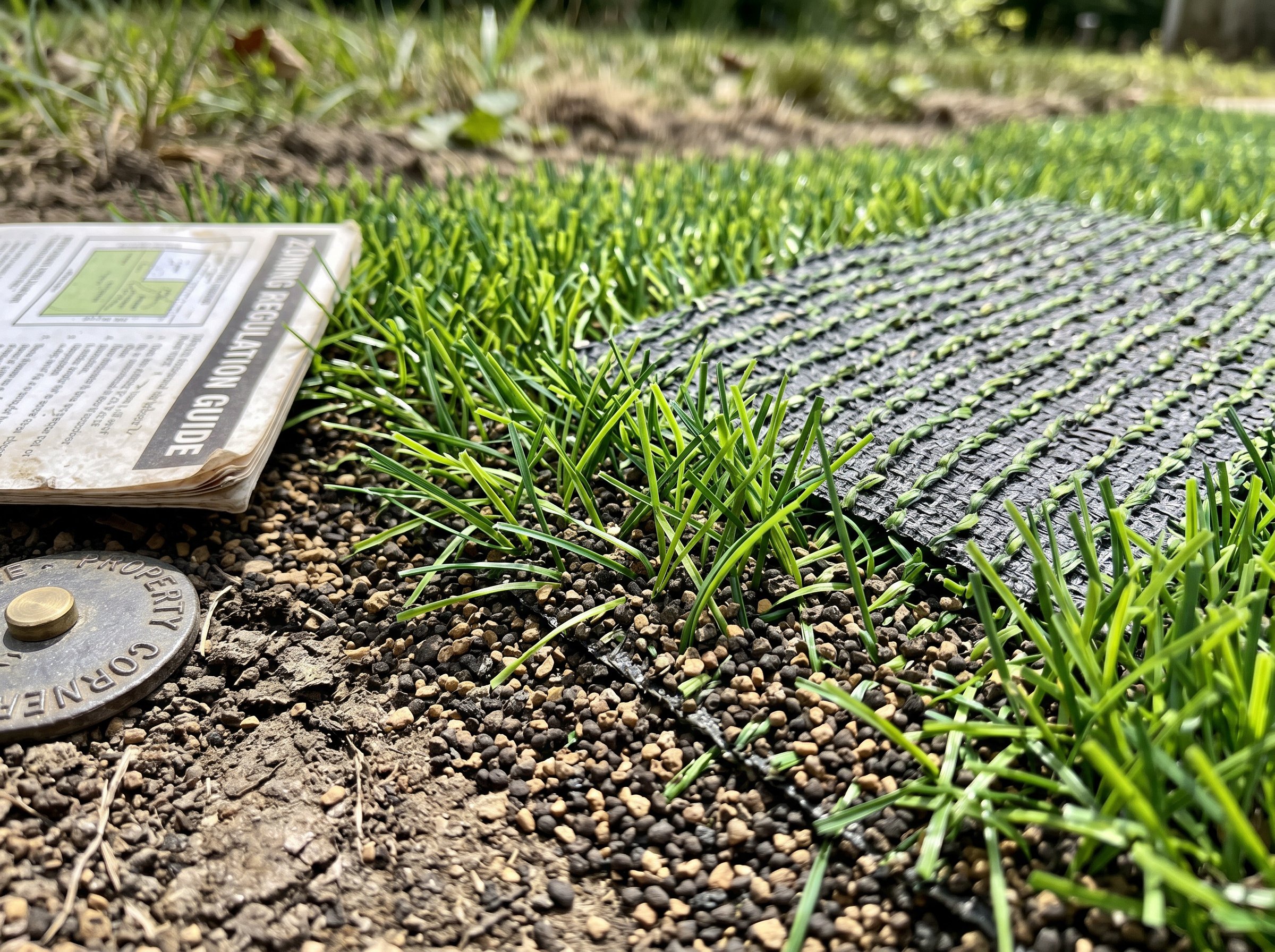 Artificial turf installation example showing synthetic grass lawn in Florida residential property
