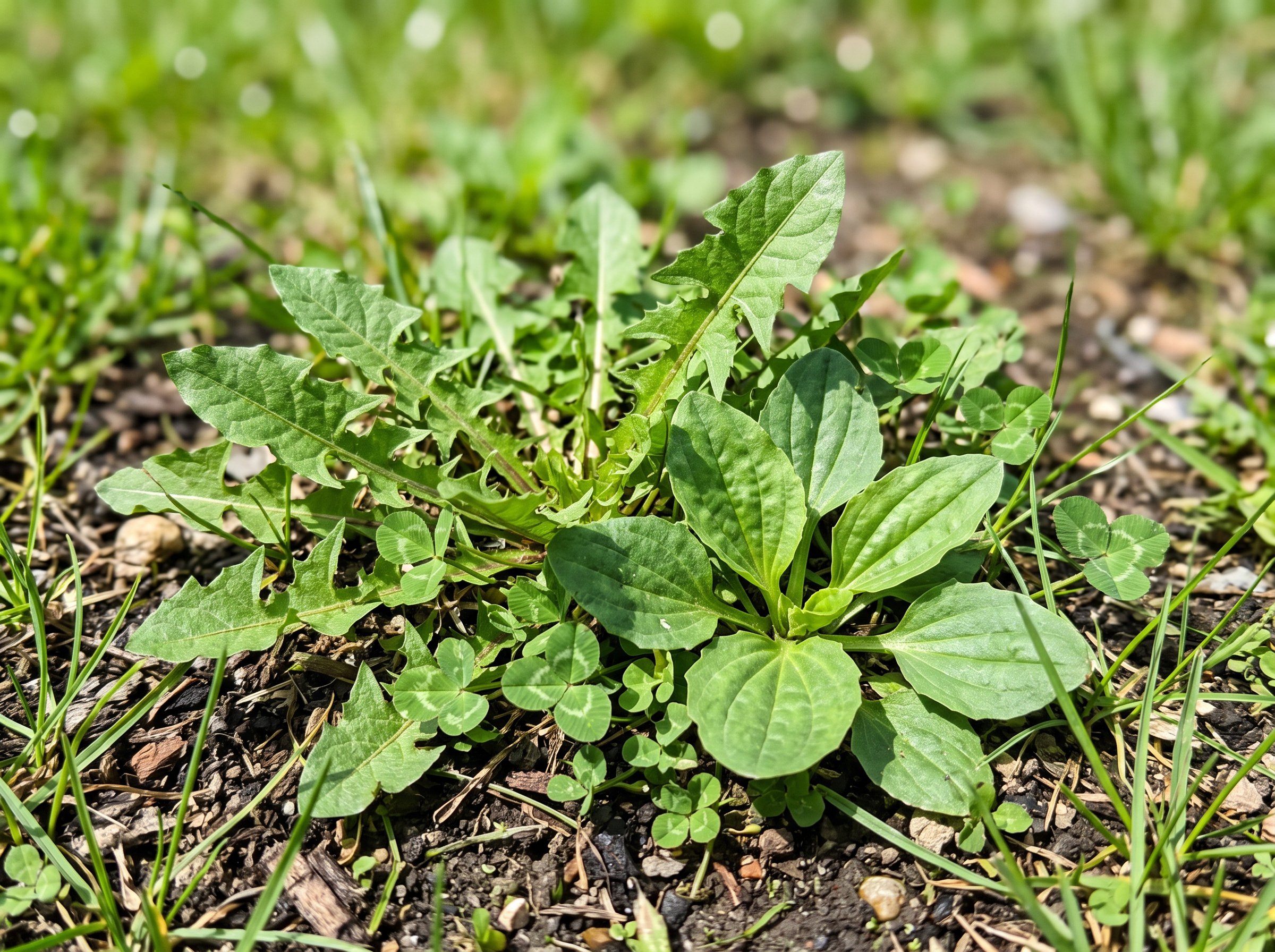 Broadleaf weed killer comparison chart showing liquid and granular formula differences