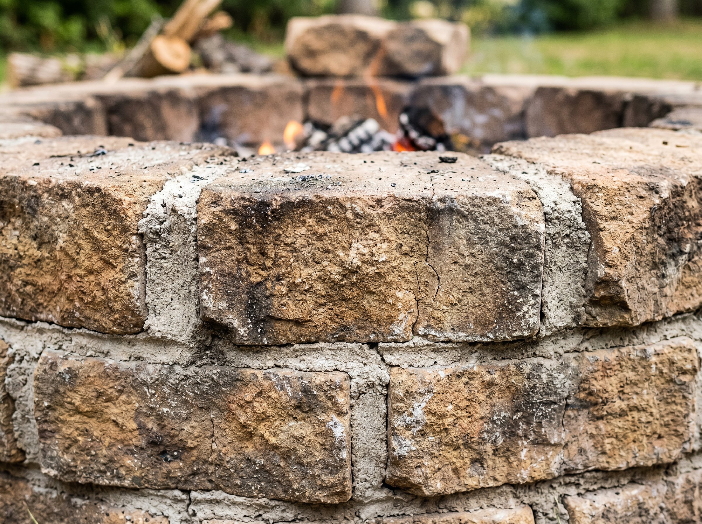 Step-by-step guide on how to build a backyard fire pit with brick and stone layers