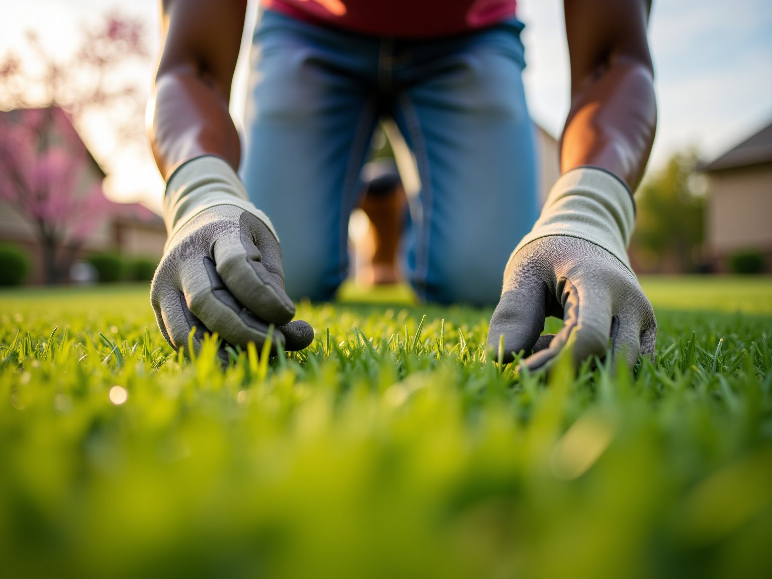 spring lawn care preparation - section image