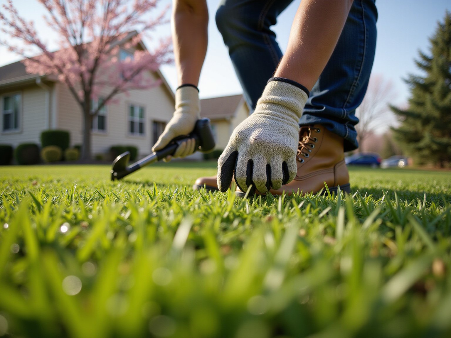 lawn scalping warm season grass - section image