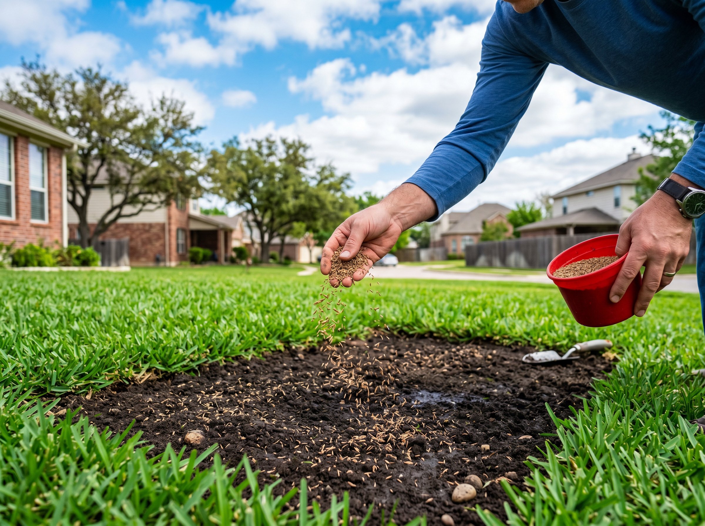 Best time to plant grass seed in San Antonio during spring and fall seasons