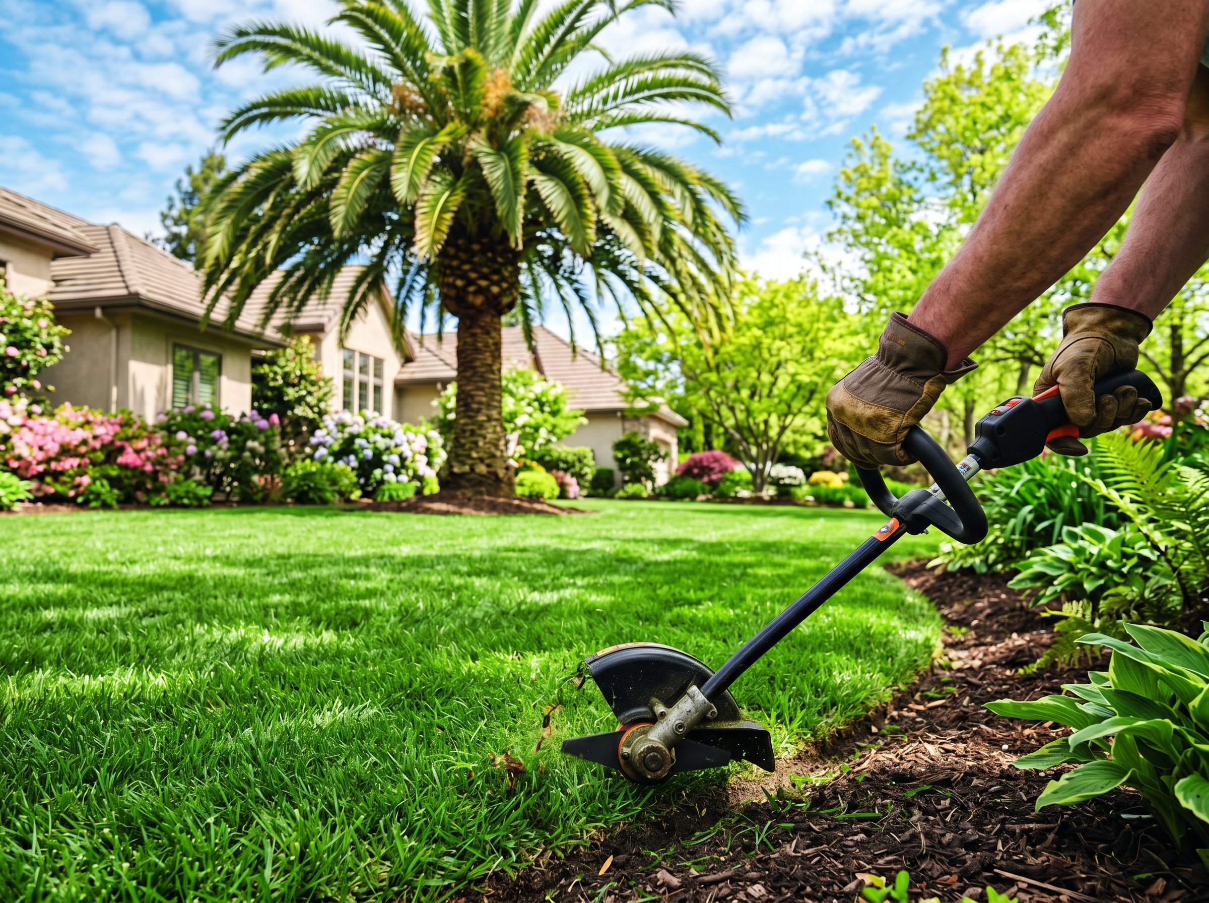 Professional monitoring soil temperature for crabgrass preemergent application timing in Florida