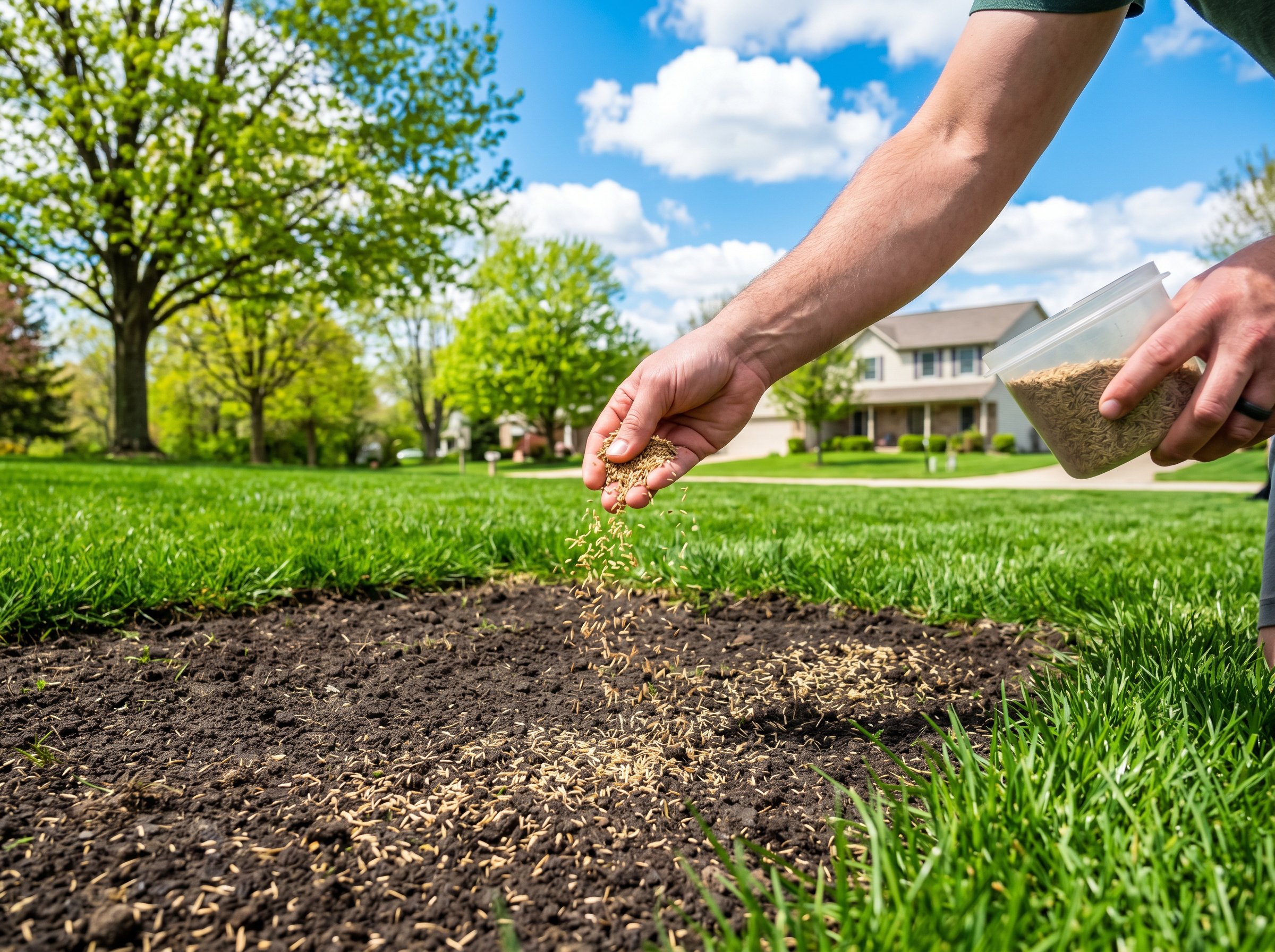 When to plant grass seed in Ohio during fall season preparation